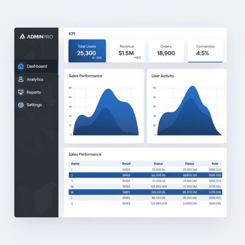 Admin Dashboard Template